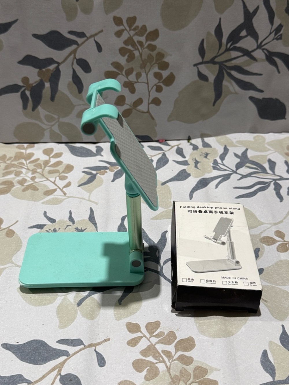 Adjustable Foldable Phone Stand in Mint - Picture 4 of 4